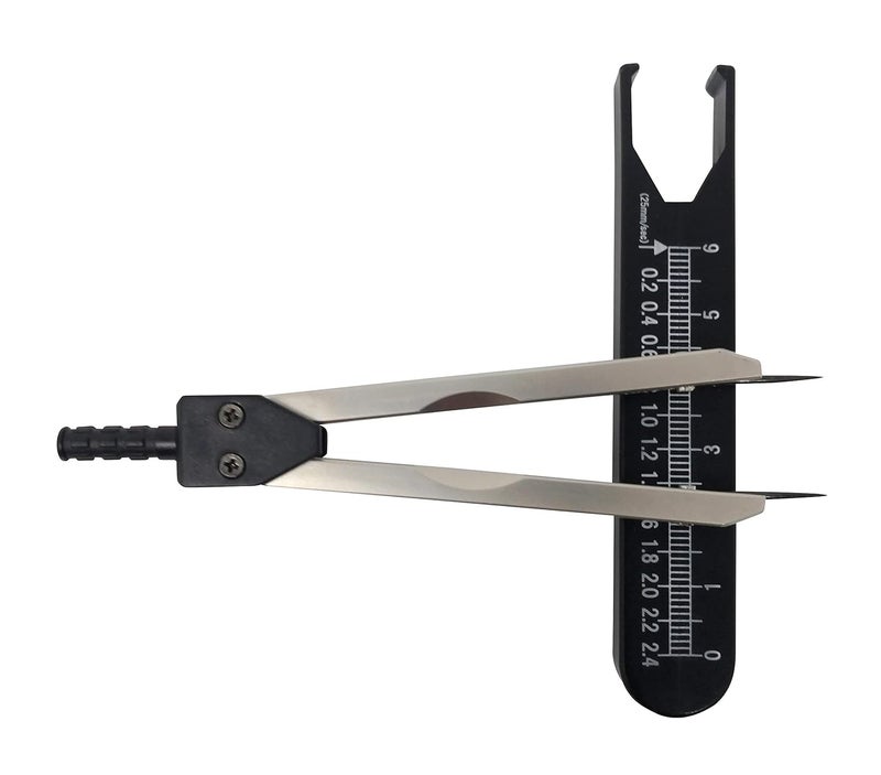 LDCREEE Electrocardiogram Caliper Black Calipers Electrocardiogram Divider for Nursing (Black) - Image 2